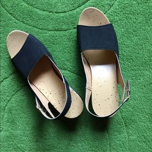 Black Sandals. Never worn. 9.5 medium.